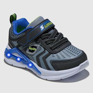 Skechers Gray and Blue Light-Up Sneakers